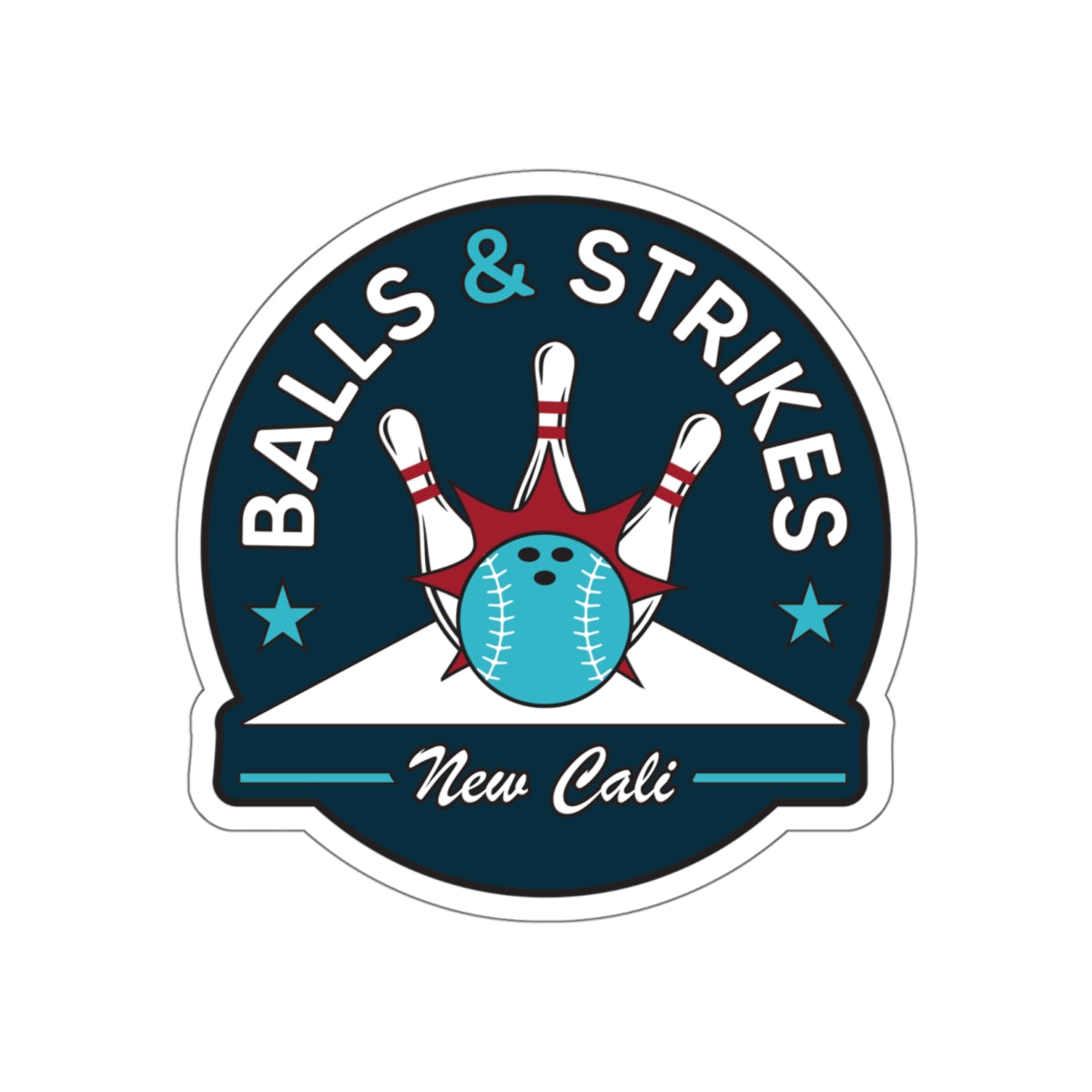 Black Ocean: Balls & Strikes sticker