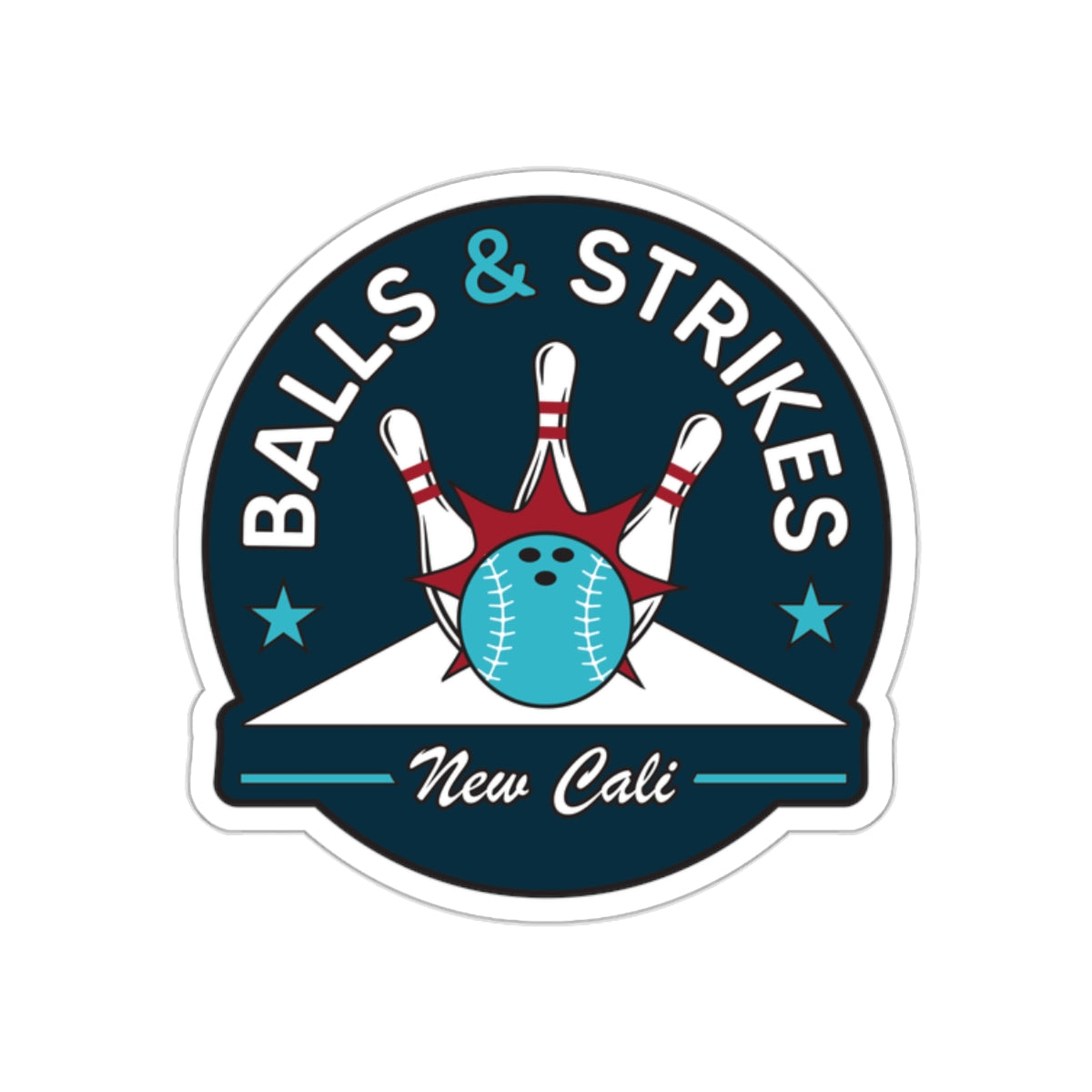 Black Ocean: Balls & Strikes sticker