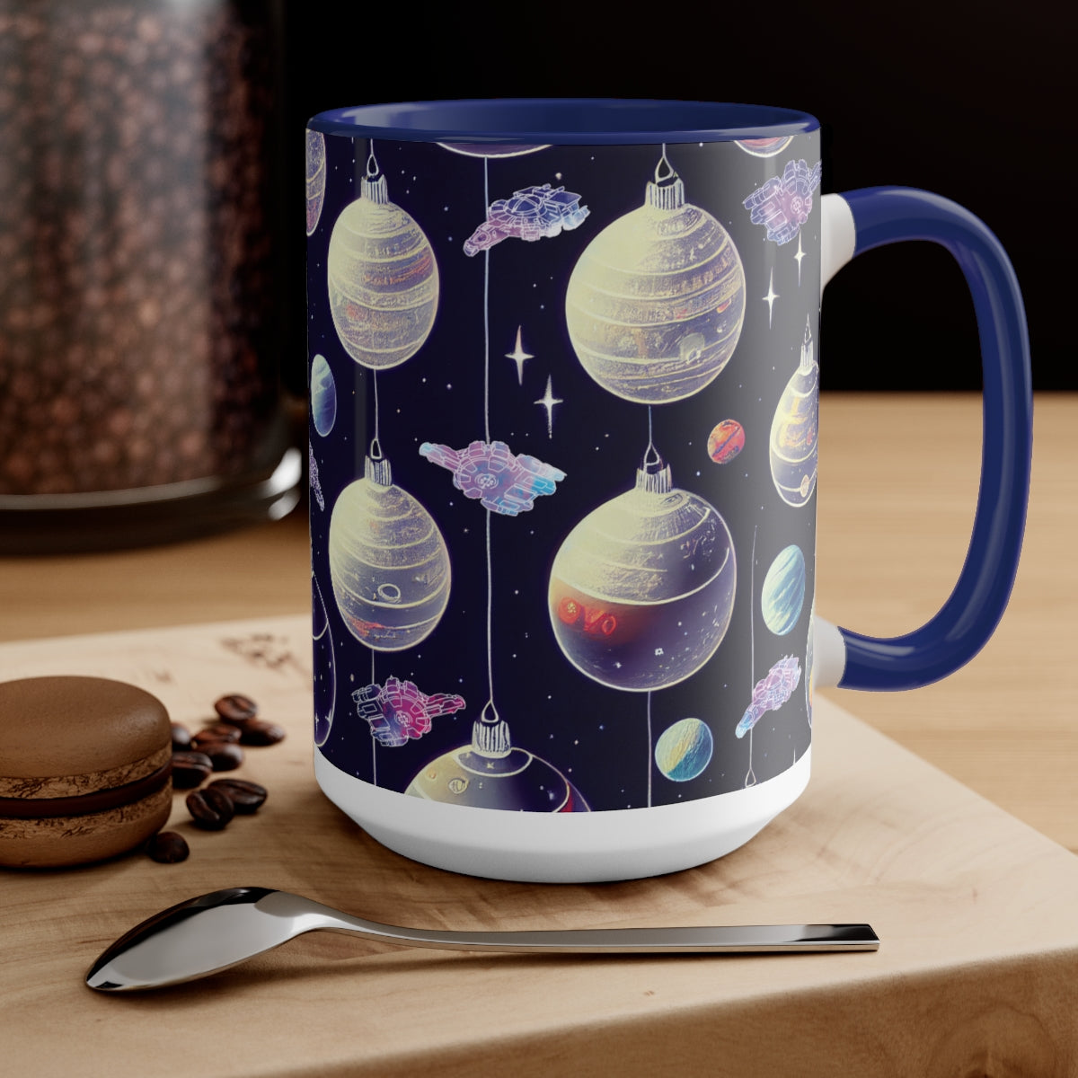 Black Ocean: Mobius Two-Tone Coffee Mugs, 15oz