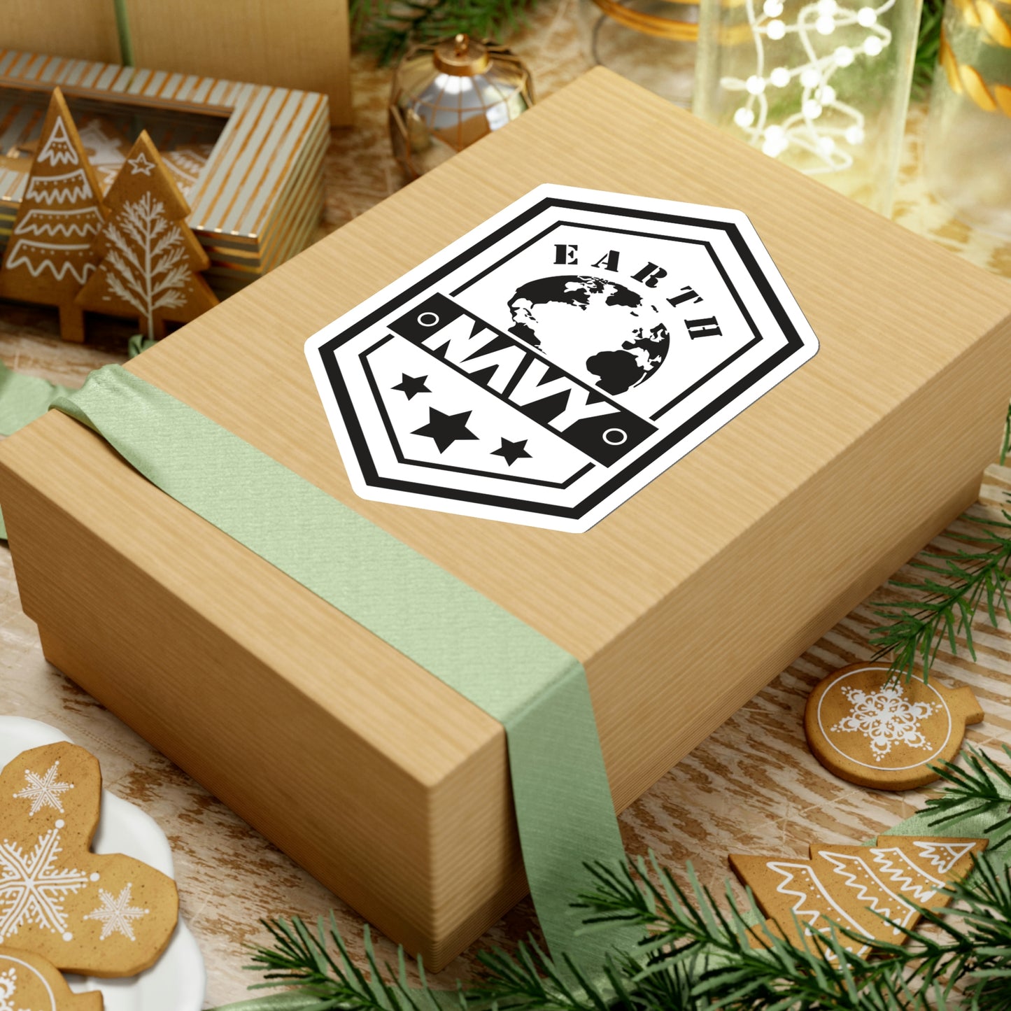 Black Ocean: Earth Navy Stickers