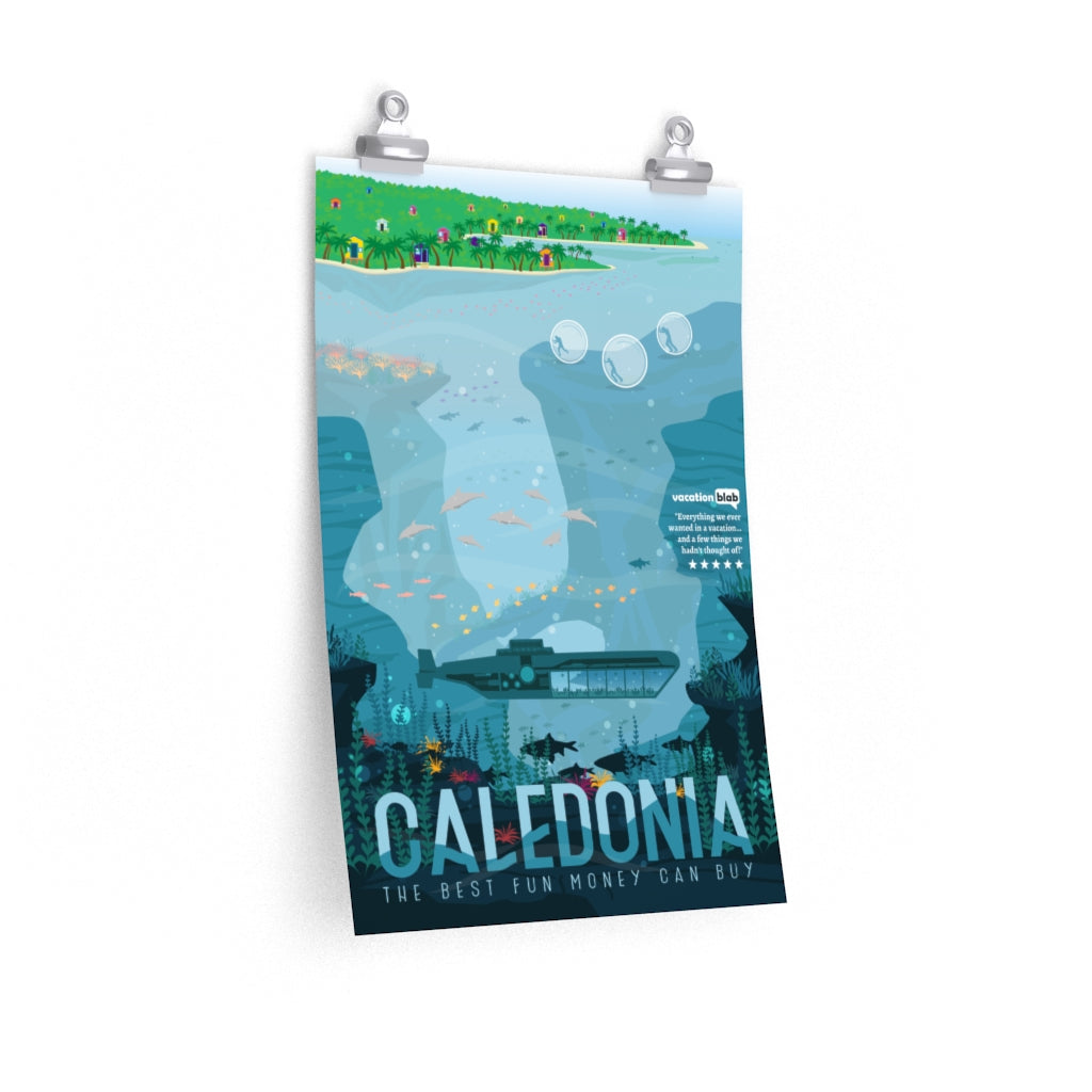 Black Ocean travel poster: Caledonia