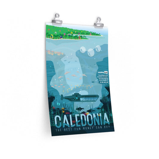 Black Ocean travel poster: Caledonia