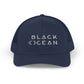 Black Ocean Snapback Trucker Cap