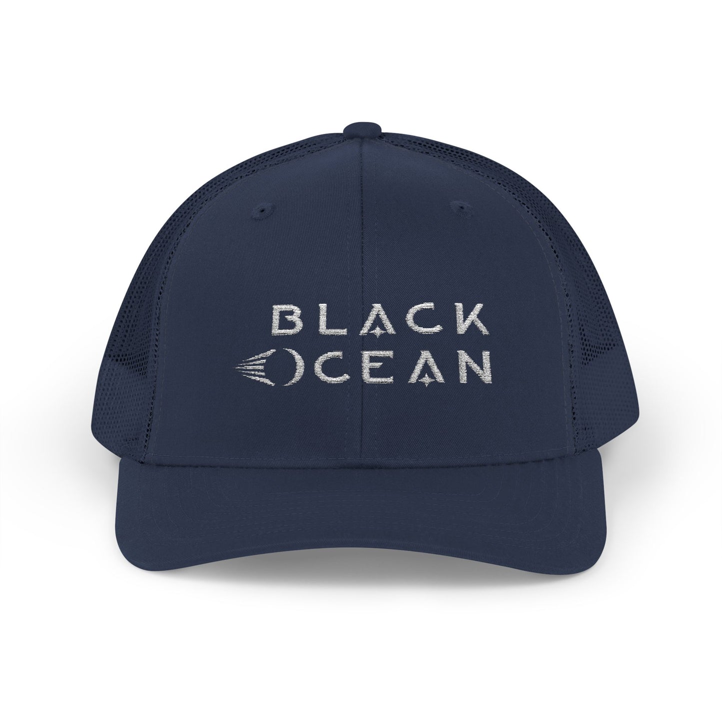Black Ocean Snapback Trucker Cap