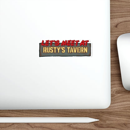 Rusty's Tavern Die-Cut Sticker