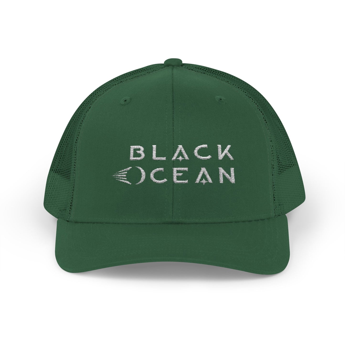 Black Ocean Snapback Trucker Cap