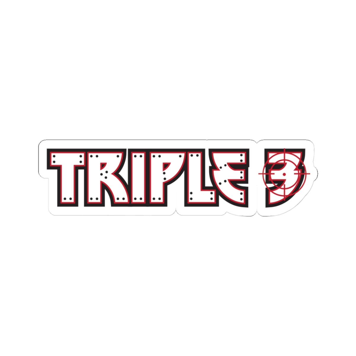 Black Ocean: Triple 3 sticker