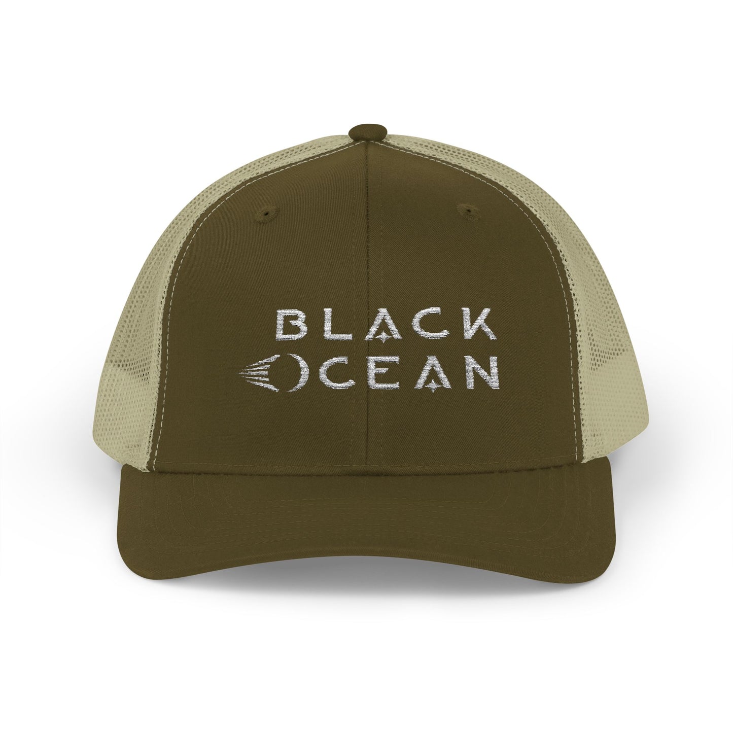 Black Ocean Snapback Trucker Cap