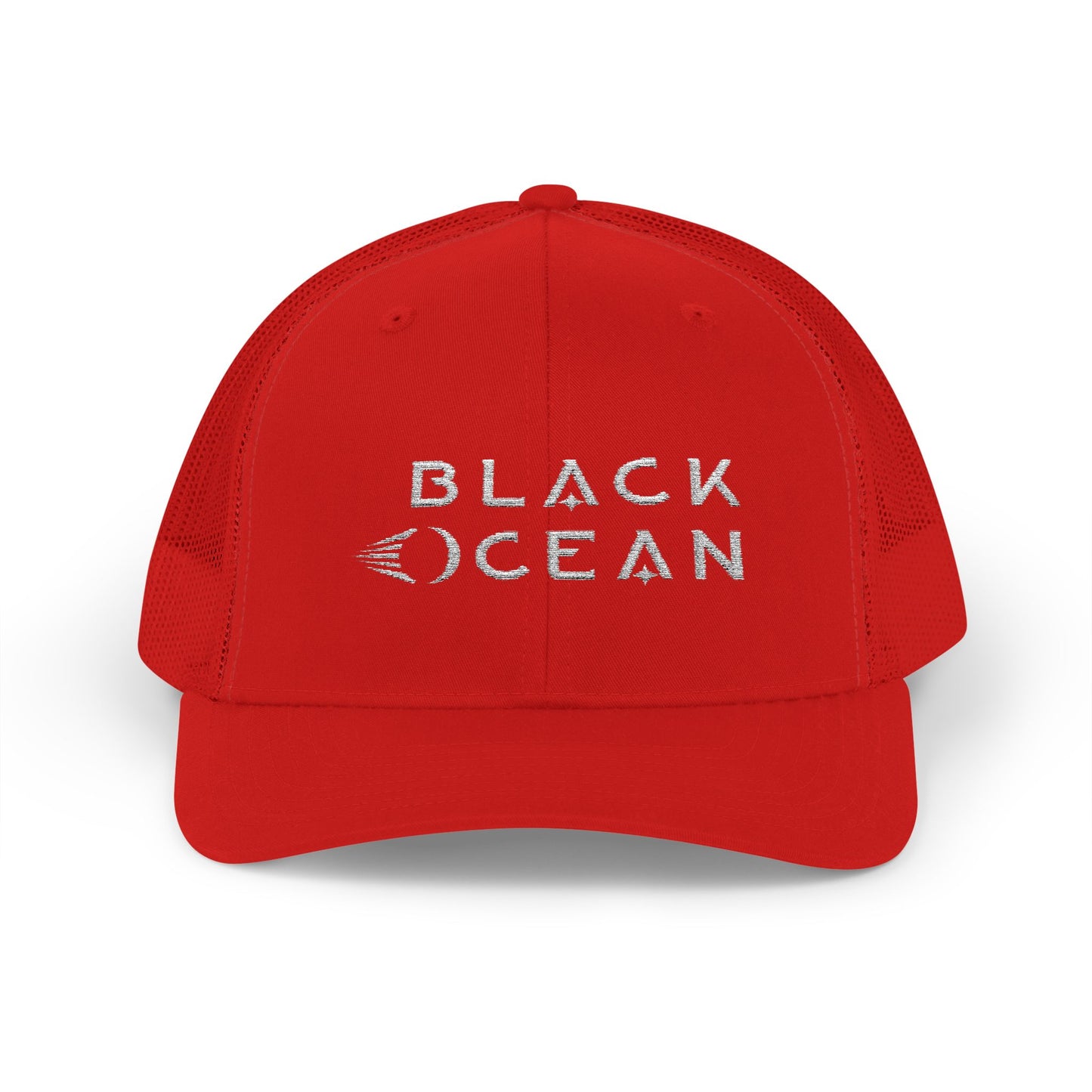 Black Ocean Snapback Trucker Cap