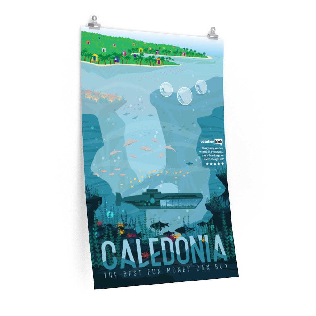 Black Ocean travel poster: Caledonia