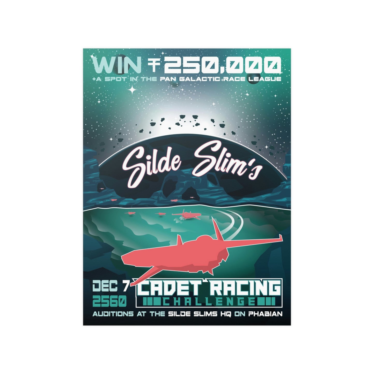 Black Ocean: Silde Slims Cadet Racing Challenge Poster