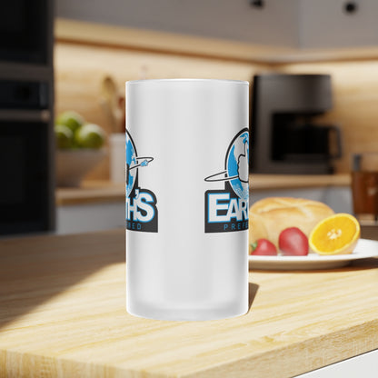 Black Ocean: Earth's Preferred frosted glass beer mug