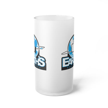 Black Ocean: Earth's Preferred frosted glass beer mug